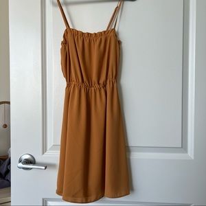 Aritzia Sunday best blixen dress in orange